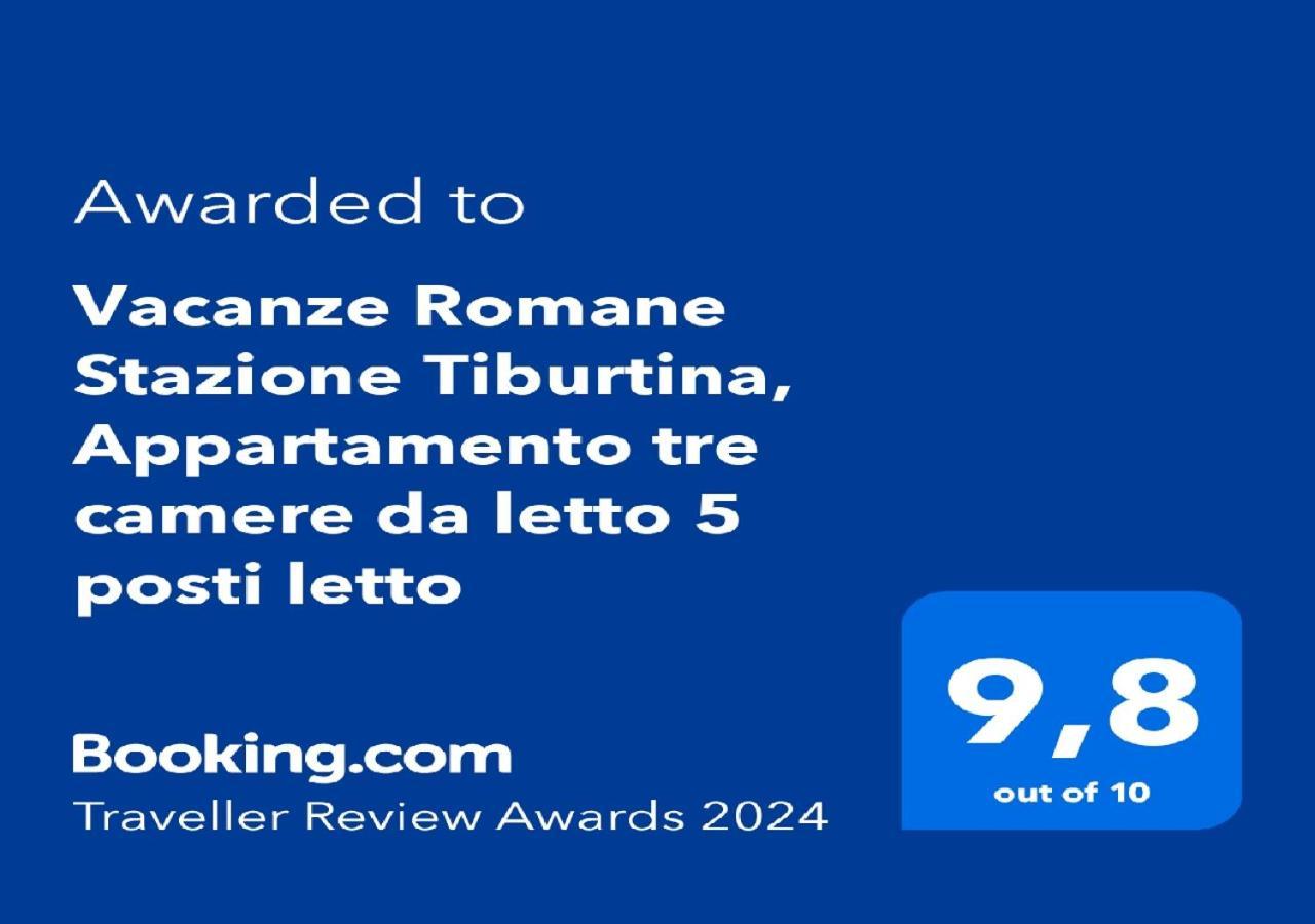 "Vacanze Romane" Stazione Tiburtina, Appartamento Tre Camere Da Letto 5 Posti Letto Exterior photo